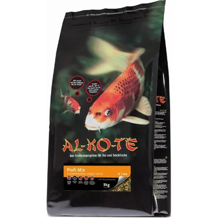 AL-KO-TE 3-Jahreszeitenfutter für Kois, Schwimmende Pellets 3 mm, Hauptfutter Profi Mix, 3 kg, für Frühjahr bis Herbst – Bild 3