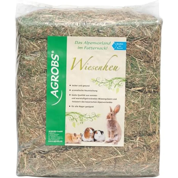 Pre Alpin PreAlpin Agrobs Nagerheu 10 kg, Faserlänge bis zu 8 cm, reich an Gräsern und Kräutern – Bild 1