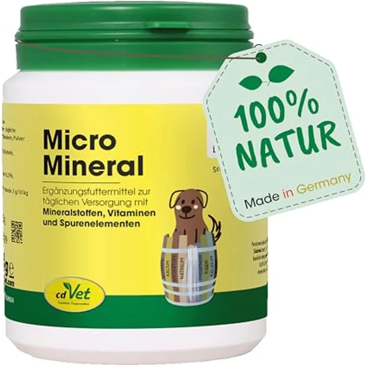 cdVet MicroMineral Hund & Katze, 150 g Mineralstoff- und Vitaminzusatz für eine gesunde Ernährung – Bild 1