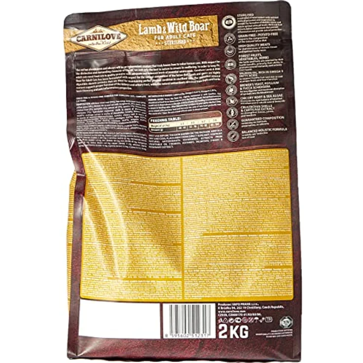 CARNILOVE Trockenfutter für erwachsene, sterilisierte Katzen, Lamm, getreidefrei, 2 kg – Bild 2