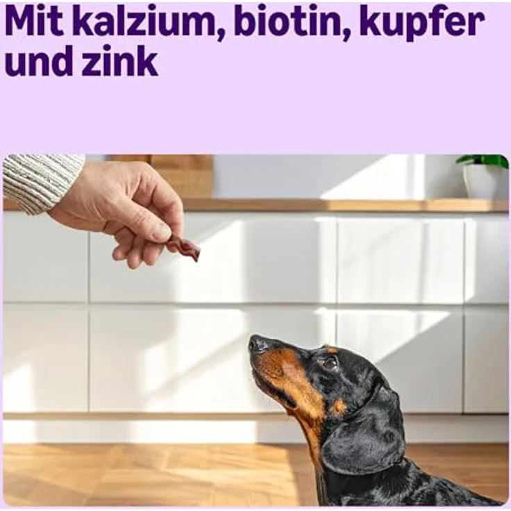 by Amazon Streaky Rashers Hundesnack, 85g, ohne künstliche Zusatzstoffe, mit Biotin, Zink und Omega 3 für gesunde Haut und Fell – Bild 4