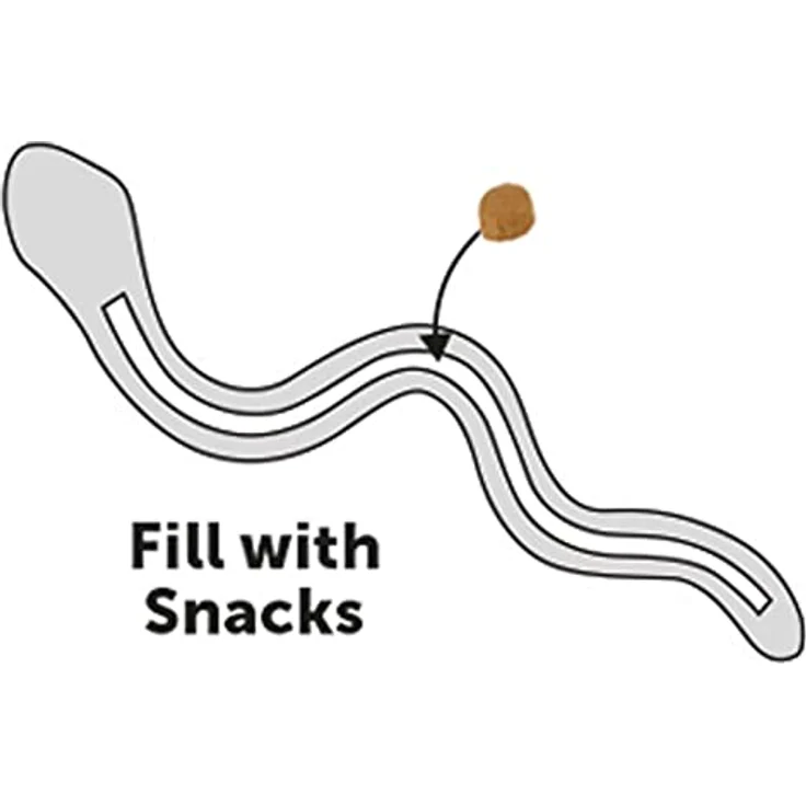 Flamingo TPR Sneaky Snake Hundespielzeug, Tier-Beschäftigungsspielzeug für Hunde, blau – Bild 2