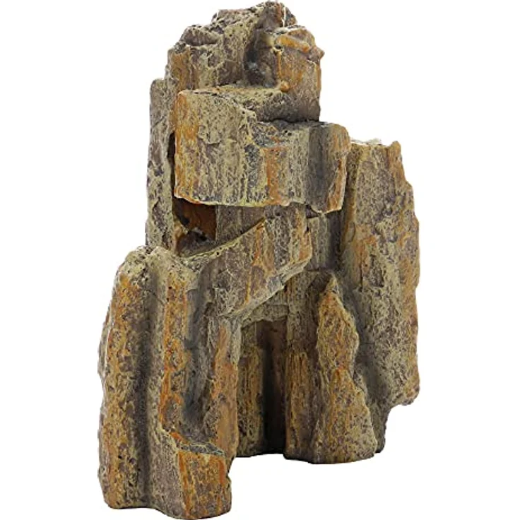 HOBBY Terrariendeko Fossil Rock 1, naturnah nachempfundener Felsen aus Polyresin, 14x8x15 cm – Bild 5