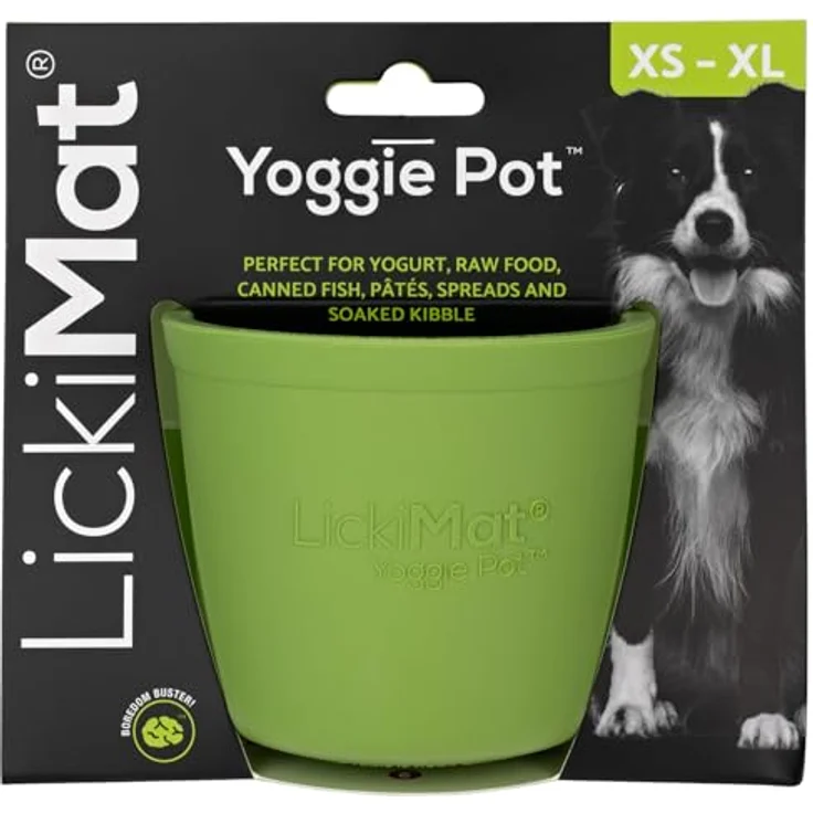 LickiMat Futternapf LickiMat Yoggie Pot, Becherform mit Noppen, natürliches Gummi, 9,5 cm Durchmesser, 9 cm Höhe – Bild 2