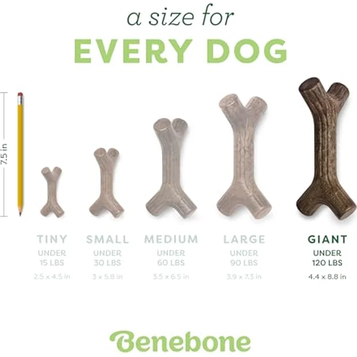 Benebone Unzerstörbares Kauspielzeug für Aggressive Hunde, echter Speckgeschmack, langlebig, für riesige Hunderassen bis 54,4 kg – Bild 4