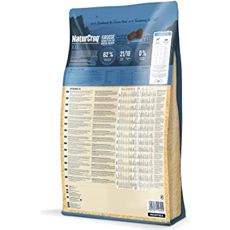 Happy Dog NaturCroq XXL, Hunde-Trockenfutter für große Rassen, Sparpaket 2 x 15 kg, extra große Kroketten, leicht verdauliche Zutaten, ohne künstliche Zusätze – Bild 2