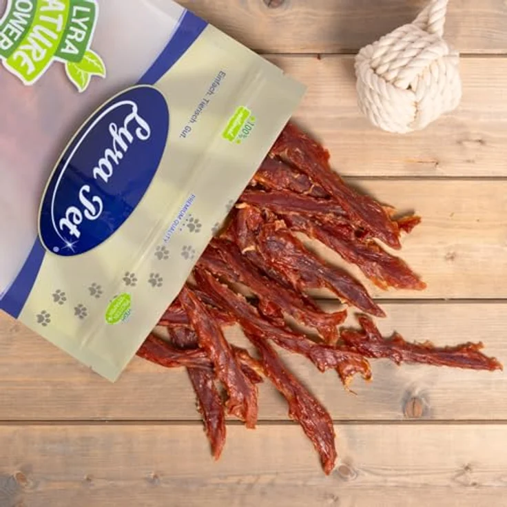 Lyra Pet® Entenbrust Kausnack für Hunde, 1 kg, proteinreich, fettarm und leicht verdaulich – Bild 5