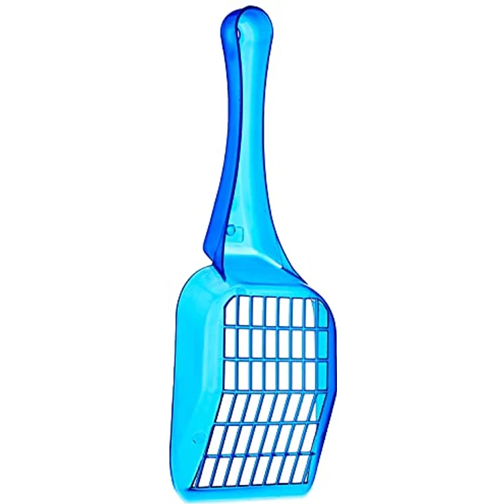 Croci C6020439 Streuschaufel, 26 cm große blaue Kunststoff-Abfallschaufel mit langem Griff, ideal für Silikonströmunge – Bild 3