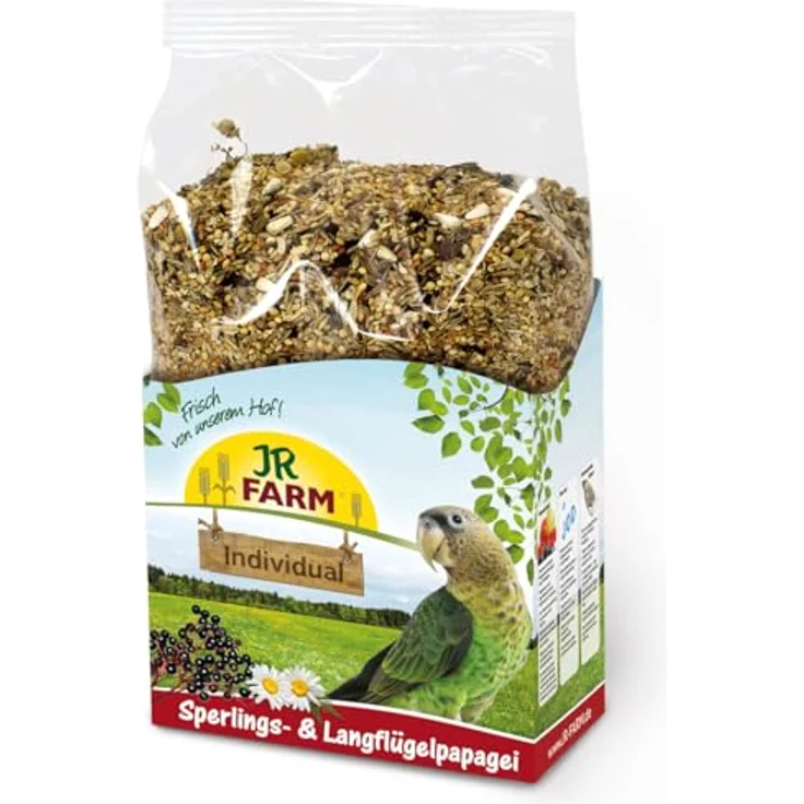 JR FARM Birds Individual Sperlings-Langflügelpapa, artgerechtes Kleintierfutter mit wertvollen Saaten, 1 kg – Bild 1