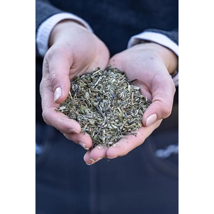 Stiefel Nervenkräuter für Pferde, 100% naturbelassene Kräutermischung mit Pfefferminz, Lavendel, Kamille & Melisse, 1kg - Unterstützt bei Nervosität und Belastungssituationen – Bild 4