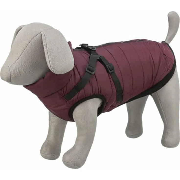 TRIXIE Hundemantel Geschirr-Wintermantel Pirou sangria, wasserabweisend, verstellbare Beinschlaufen, Materia: Polyester – Bild 4