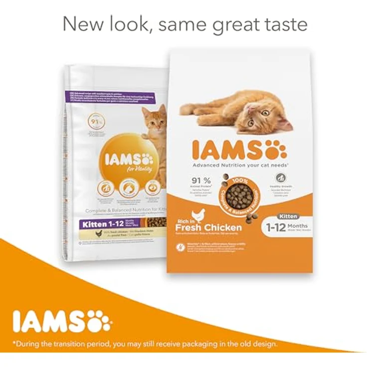 IAMS Katze Junior Huhn, Trockenfutter für junge Katzen, 800g – Bild 3