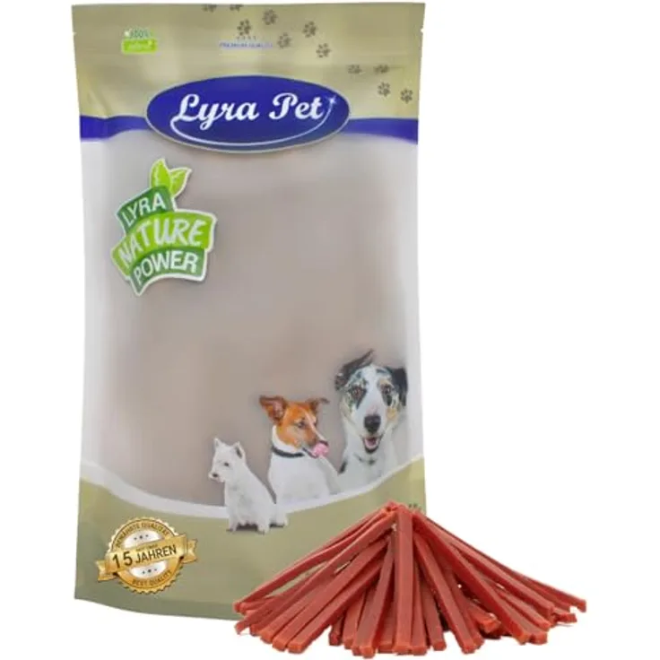 Lyra Pet® Entenbruststreifen 1 kg, fettarmer Kausnack für Hunde, ideal für Welpen und Senioren