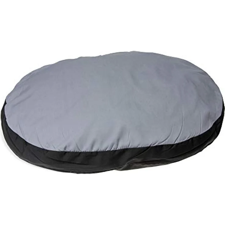 Karlie Kissen oval L: 70 cm B: 56 cm H: 8 cm grau-schwarz – Bild 4