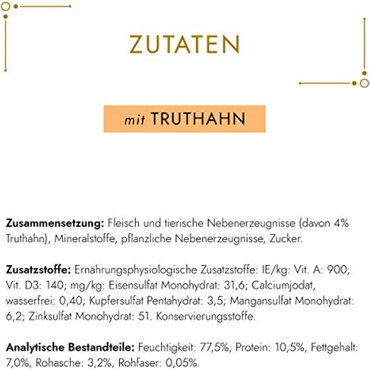 GOURMET Gold Feine Pastete mit Truthahn, 12x85g, ideal für ausgewachsene Katzen – Bild 3