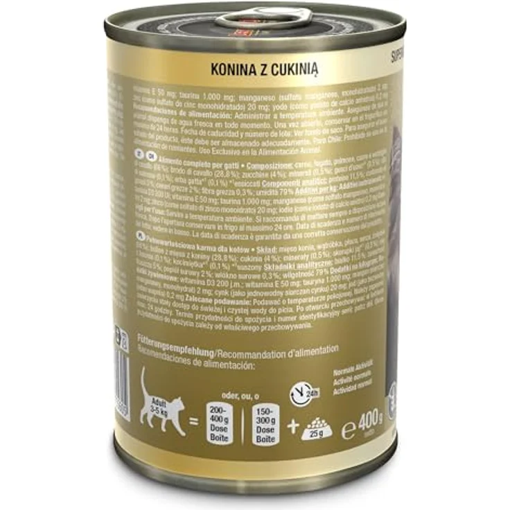 LEONARDO Katzen Nassfutter Superior Selection, Pferd mit Zucchini, 6x400g Dose, getreidefrei, ohne Zucker, für ausgewachsene Katzen, Made in Germany – Bild 3
