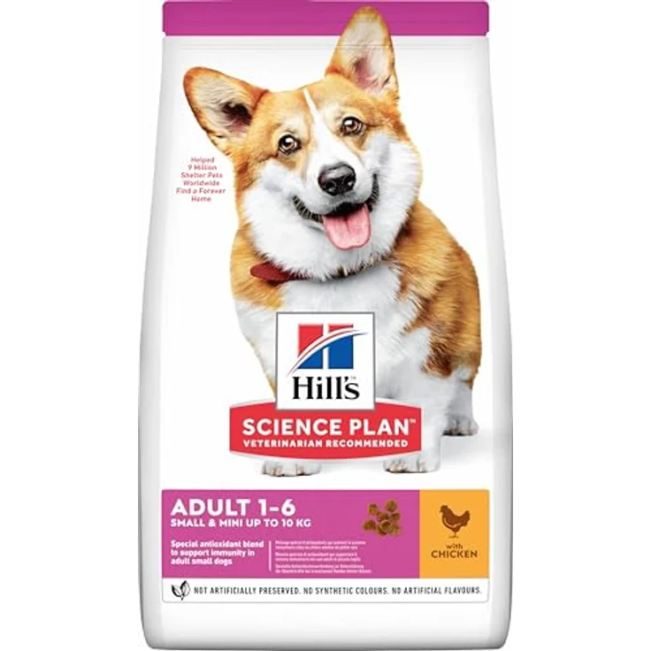 Hill's Small and Miniature Adult Hundefutter, 3 kg, artgerechtes Trockenfutter für kleine Hunderassen – Bild 1