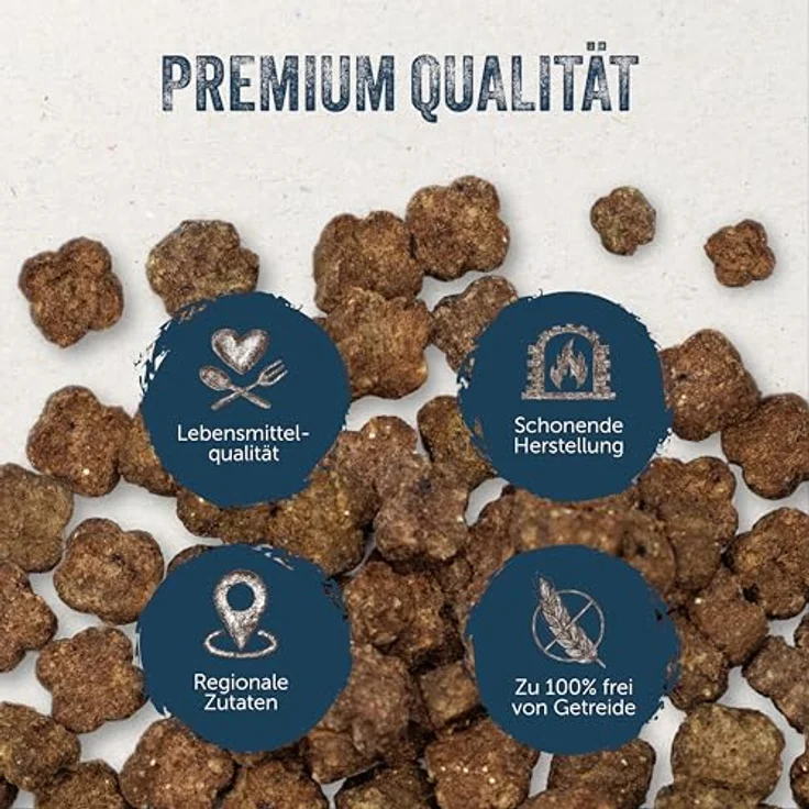 Lakefields Classic Hundefutter trocken, Wild 60%, 1kg, getreidefreies Trockenfutter mit Lebensmittelqualität, Kartoffel, Karotte & Birne, schonend gebacken – Bild 2