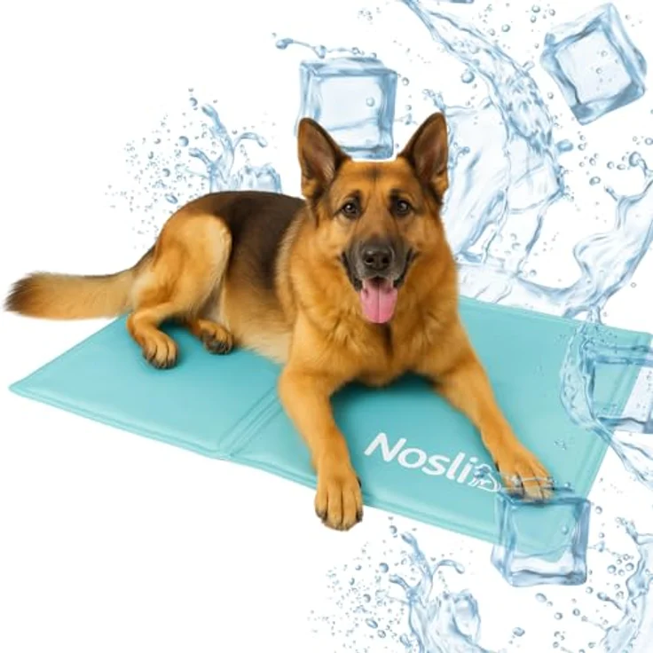 Nosli Kühlmatte XL für Hunde, Katzen & Menschen, selbstkühlende Gel-Kühldecke (76x103cm), wasserabweisend und pflegeleicht, ungiftig – Bild 1