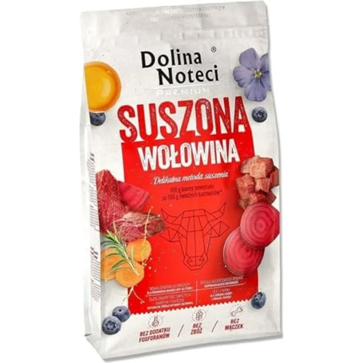 DOLINA NOTECI Premium-Hundetrockenfutter für Erwachsene, Rindfleisch, 9 kg, Mehrfarbig – Bild 1