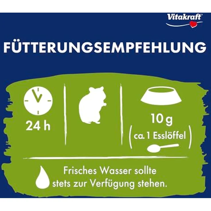 Vitakraft Menu Vital, Hamsterfutter mit Gemüse und Nüssen, enthält lebenswichtige Vitamine und Mineralien, 1kg, ohne Zuckerzusatz – Bild 5