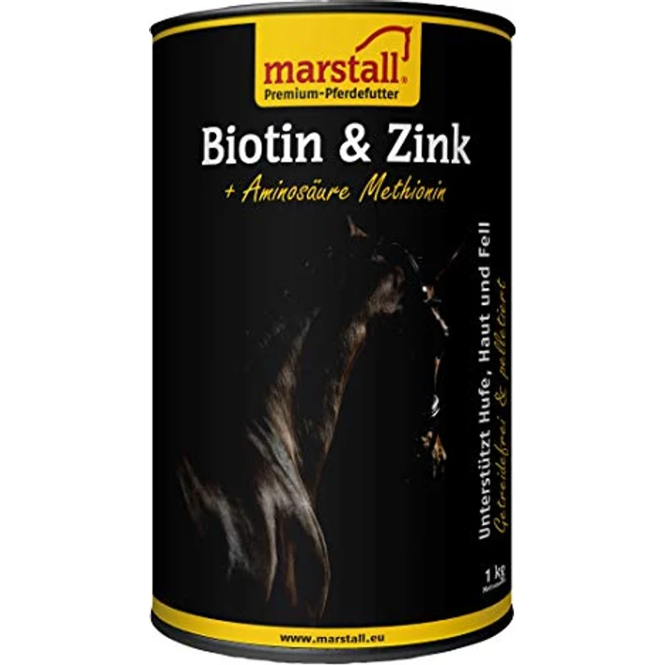 marstall Premium-Pferdefutter Biotin + Zink, 1 kg, für gesunde Haut und glänzendes Fell – Bild 1