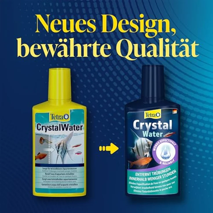 Tetra CrystalWater, Wasserklärer gegen Trübungen für kristallklares Aquarienwasser, 100 ml Flasche – Bild 2