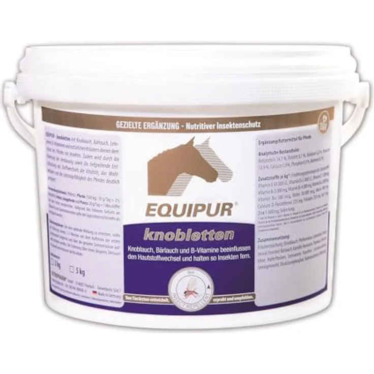 Equipur knobletten, 3 kg Pferdeergänzungsfutter für Stoffwechsel und Parasitenabwehr – Bild 1