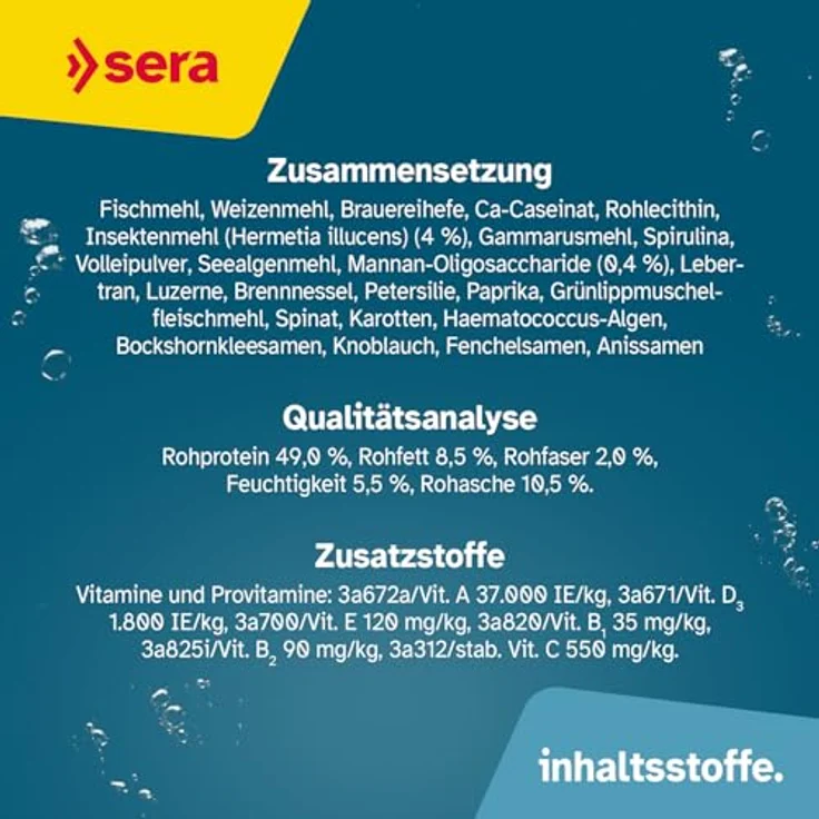 sera Vipan Nature Flakes XL 1L (210g) | Fischfutter für Zierfische mit 4% Insektenmehl | Naturnahe Ernährung für gesundes Wachstum | Formstabile Großflocken für klare Wasseroberfläche – Bild 5