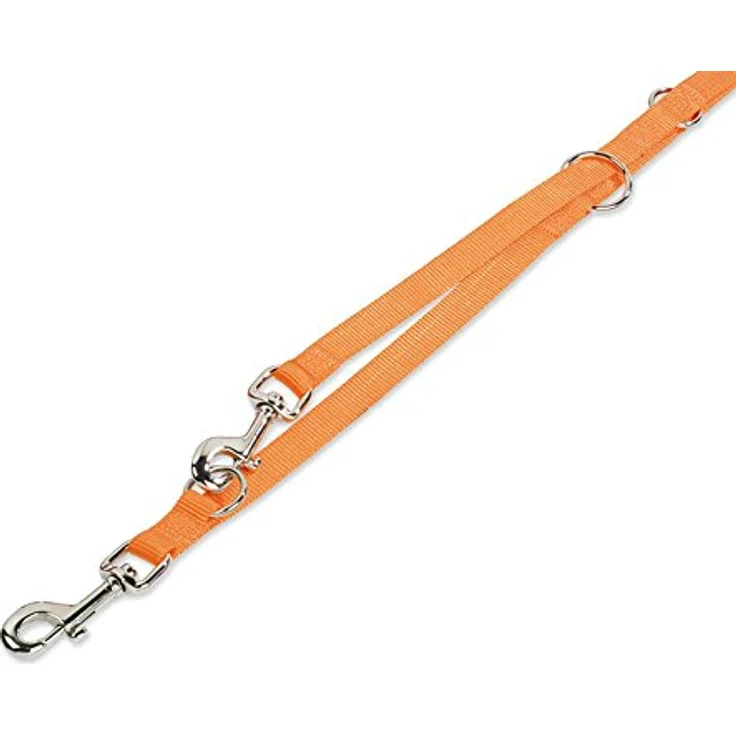 Nobby Führleine Classic, orange, 200 cm lang, 25 mm breit, 3-fach verstellbar – Bild 2