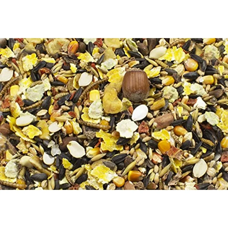 JR-Farm Streifenhörnchen-Schmaus 600g, nahrhaftes Kleintierfutter mit Kernen, Nüssen und Mehlwürmern – Bild 2