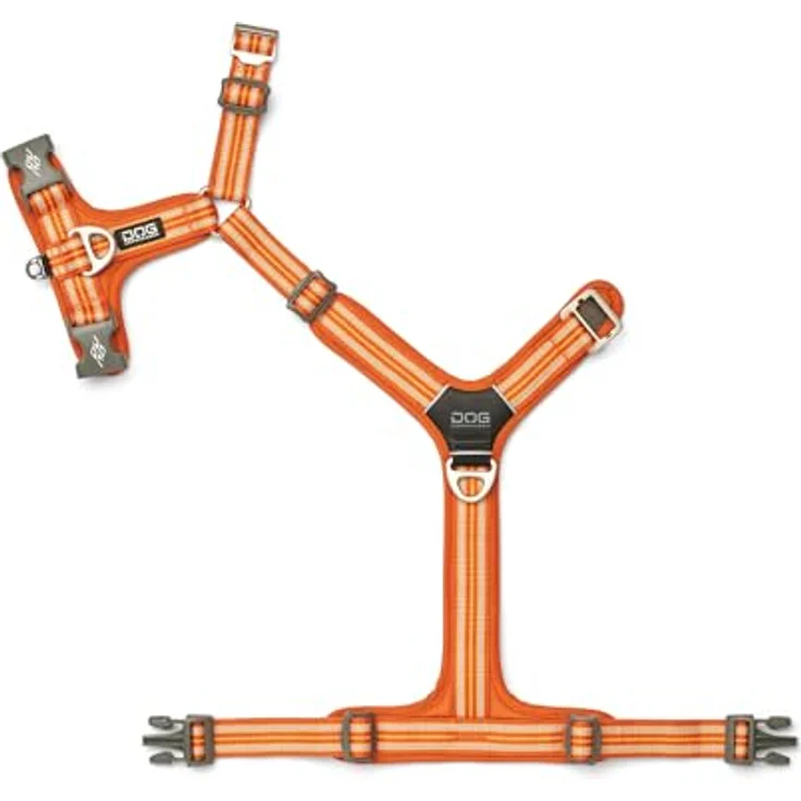 DOG Copenhagen Comfort Walk Air 3.0 Hundegeschirr, ergonomisches Geschirr mit Aluminiumbeschlägen, Orange Sun, XS – Bild 4