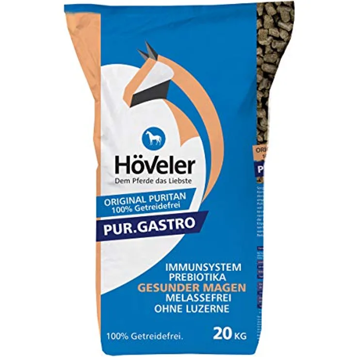 Höveler Pur Gastro, 20kg Pferdefutter für gesunde Ernährung von Pferden
