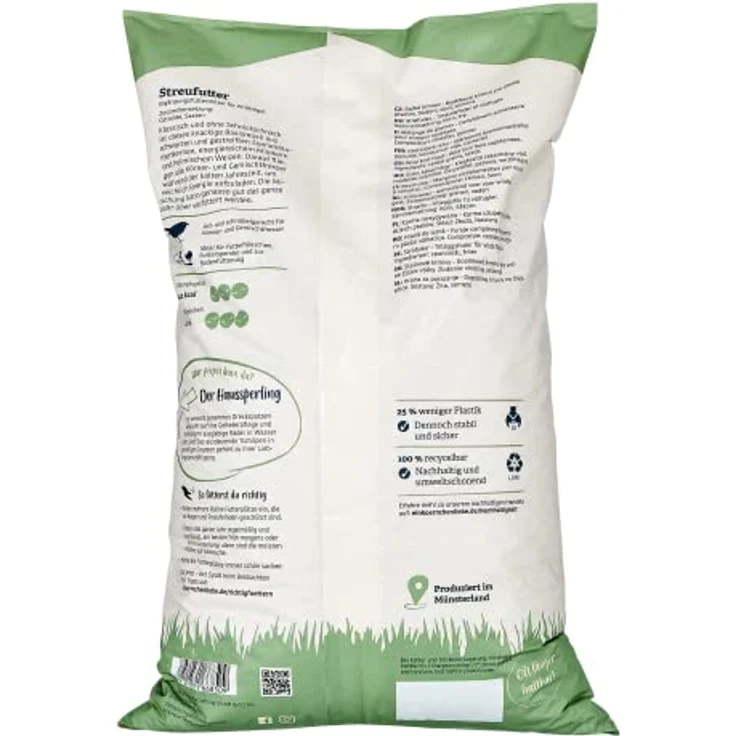 Elles Streufutter 5kg, Knackiges Basismüsli für Wildvögel, 100% natürlich, ideal für Gemischtfresser, Ambrosia kontrolliert, Ganzjahresfütterung – Bild 2