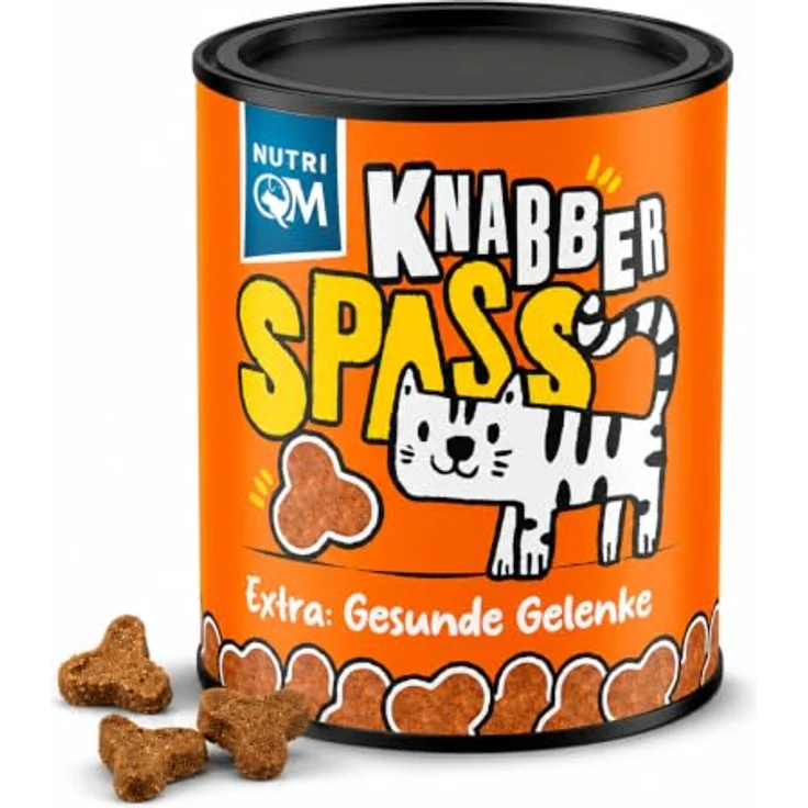 NutriQM® Knabberspaß Gelenke Katzensnack, 5 x 50 g mit Grünlippmuschel & Geflügel, für gesunde Gelenke & Beweglichkeit, knusprig & schmackhaft – Bild 1