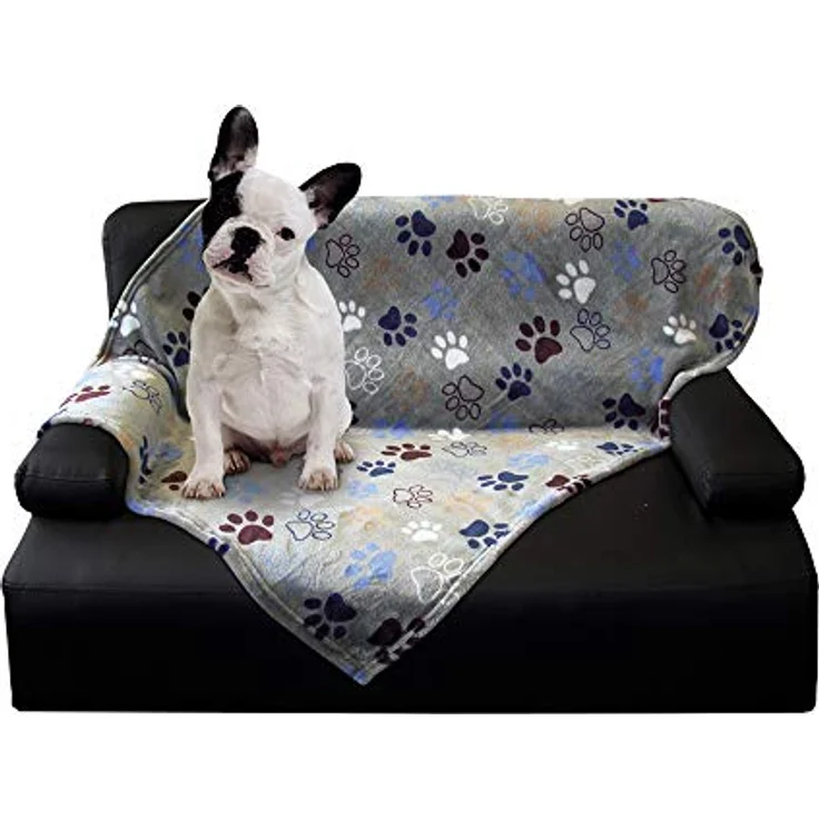 Nobby Fleece Plaid LISSI Classic hellgrau – Bild 2