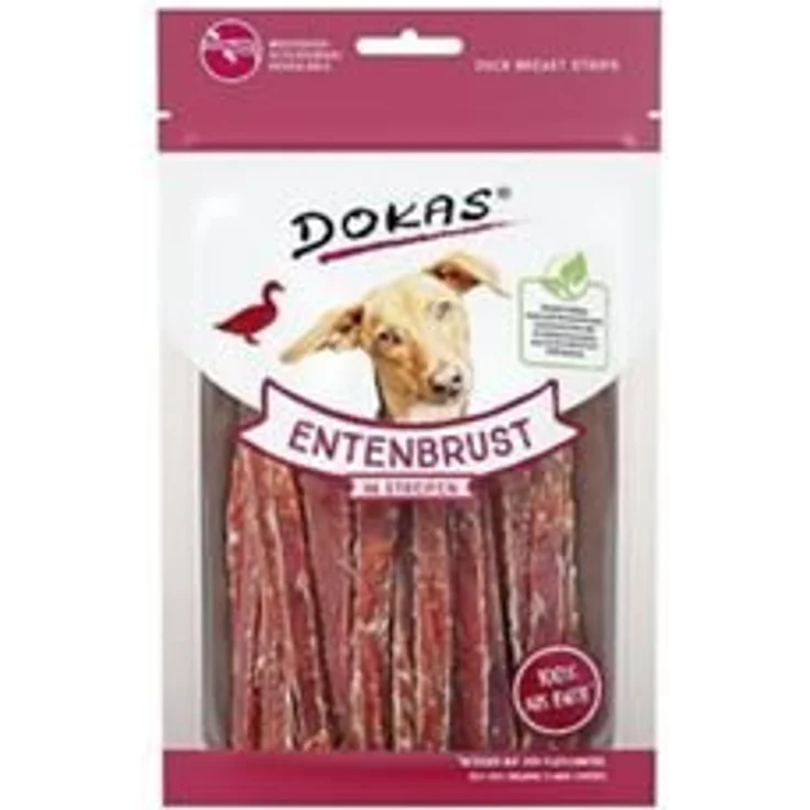 Dokas Entenbrust in Streifen, Hundesnack mit Vitaminen, 70g – Bild 2
