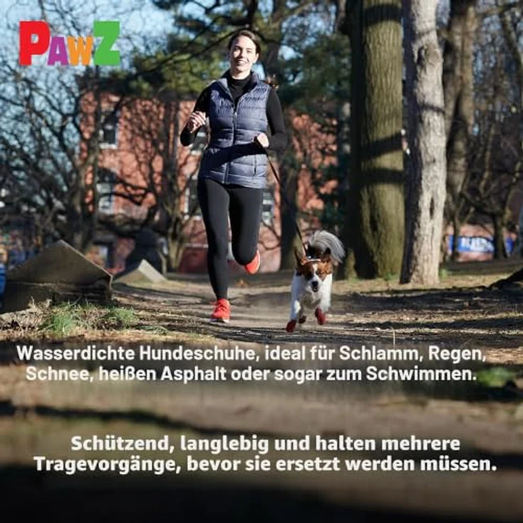 Pawz Hundeschuhe S, 6.4 cm, schwarz, 12 Stück, wasserdicht und wiederverwendbar, 100% Naturkautschuk, Pfotenschutz bei Schnee und Frost – Bild 7
