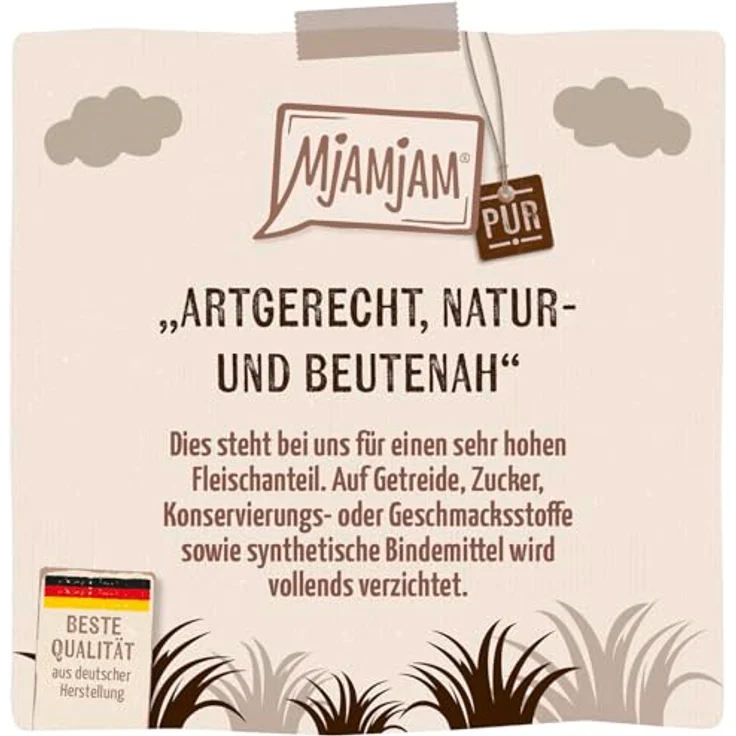 MjAMjAM purer Fleischgenuss, Katzen-Nassfutter mit köstlichem Lamm, 6x400g – Bild 6