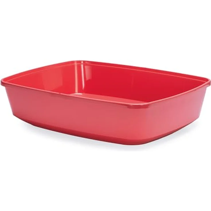 Karlie Katzentoilette Mary Loo, offene Katzentoilette aus 90% recyceltem Material, koralle – Bild 4