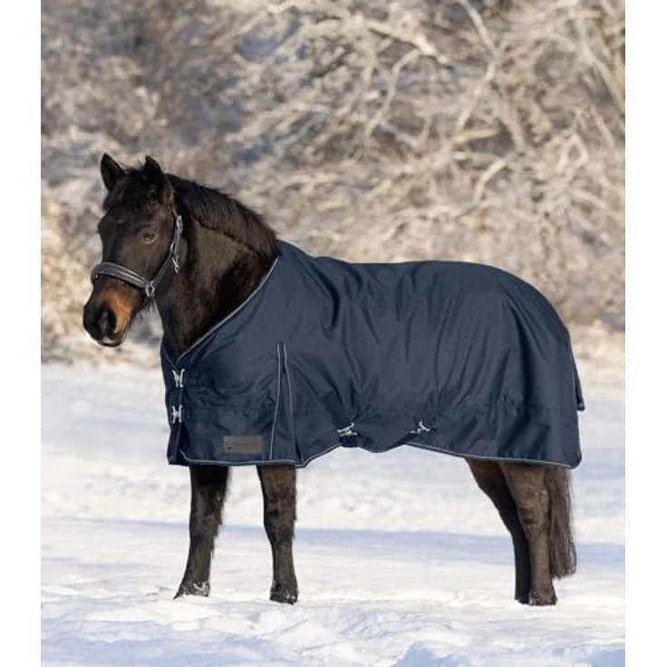 WALDHAUSEN Outdoordecke Nordic, Fleece, 600 Denier Ripstop, atmungsaktiv, wasserdicht, Nachtblau, 95 cm – Bild 2