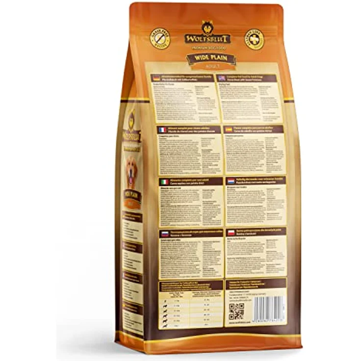 WOLFSBLUT Wide Plain, Hundefutter mit Pferdefleisch und Süßkartoffel, 2 kg - Hochverdauliches Trockenfutter mit Omega-Fettsäuren und Superfoods – Bild 8