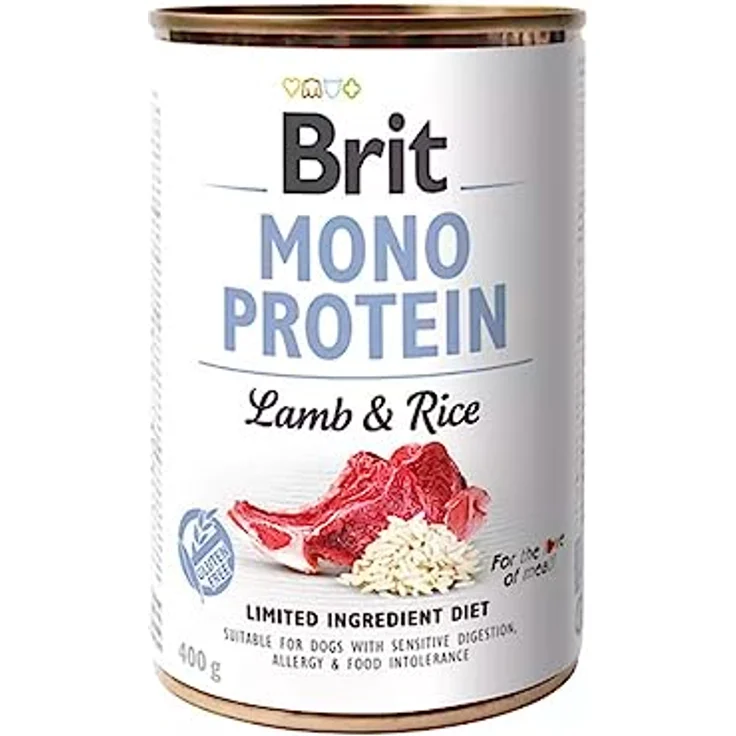 Brit Mono-Protein: Lamm und Reis, 400 g Nassfutter für Hunde – Bild 1