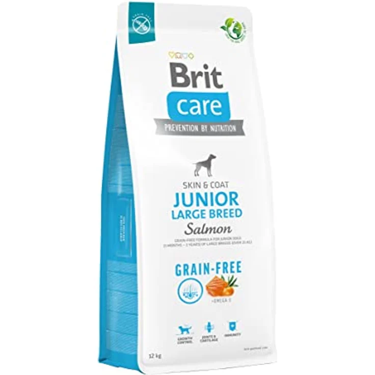 Brit Care Dog Grain Free Junior Large Lachs, 12 kg - Trockenfutter für große Welpen (3 Monate - 2 Jahre) – Bild 2