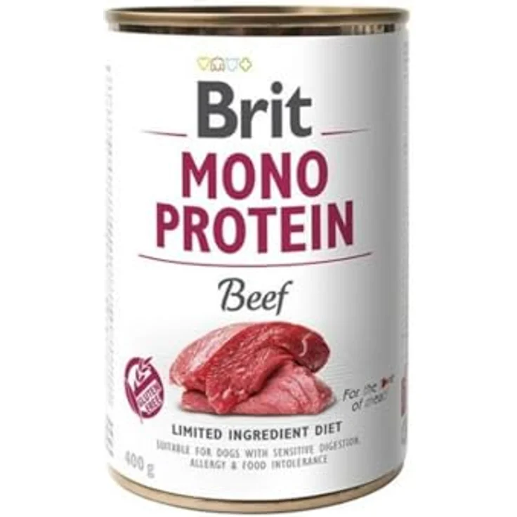 Brit Nassfutter Rindfleisch, 400 g, mehrfarbig, hochwertiges Hunde-Nassfutter – Bild 1