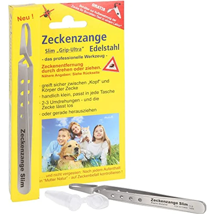 Pharma Brutscher ZECKENZANGE Chirurgenstahl, freiverkäuflich, 1 St – Bild 3