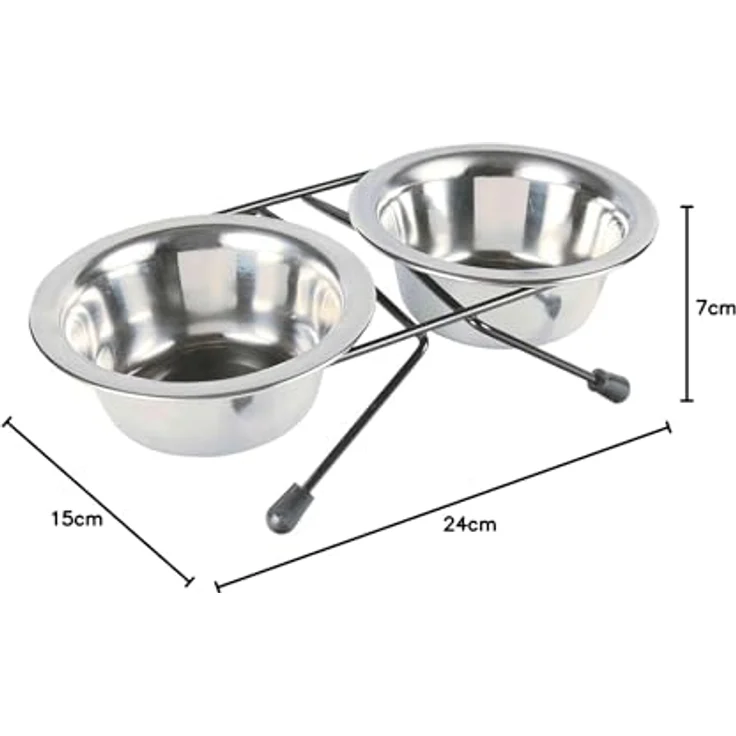 Trixie Napf-Set Eat on Feet 2 × 0,2 l/ø 10 cm – Bild 4