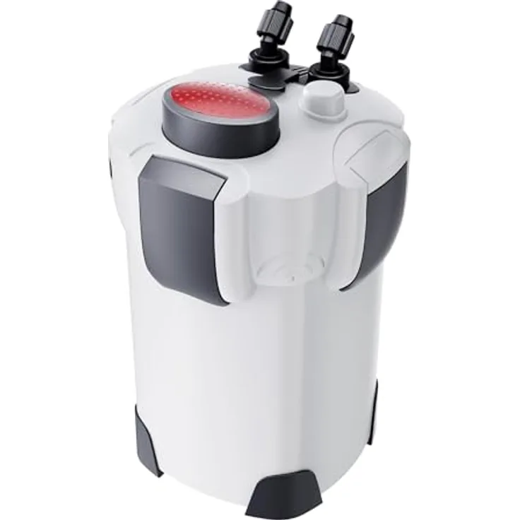 SunSun HW-303, Außenfilter für Aquarien bis 600 l, 1400 L/h, 3-Stufen Kammerfilter mit Filtermaterial, leise Keramikachse