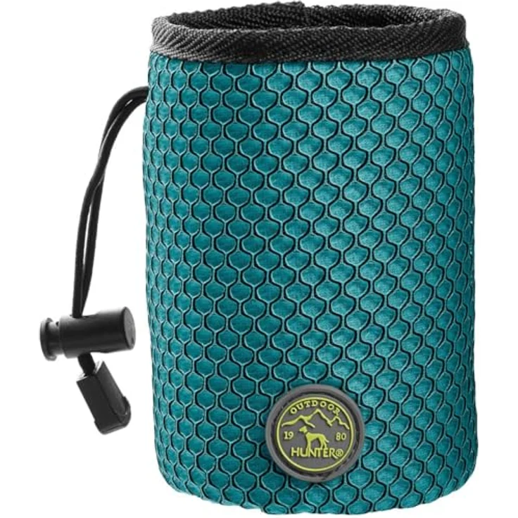 HUNTER Hilo Basic Snackbeutel, praktischer Leckerlibeutel in türkis, Größe one-Size mit Gürtelclip und 3-D Mesh-Material – Bild 2