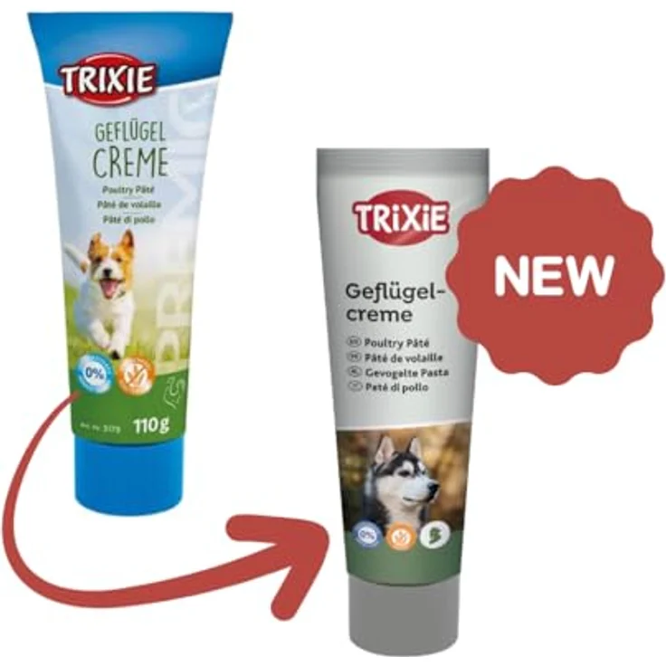 Trixie Premio Geflügelcreme, Doppelpack 2 x 110 g, laktosefreier Fleischsnack für Hunde, ideal zur Medikamenteneinnahme und als Belohnung – Bild 4